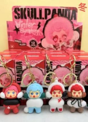 Іграшка брелок скулпанда pop mart skullpanda 11 см
