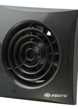 Витяжний вентилятор vents 100 квайт чорний сапфір лак ral 9005