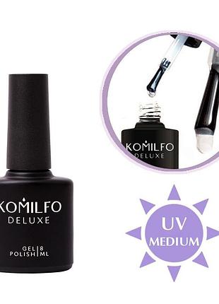 Универсальный топ komilfo expert top для гель-лака без лс с умеренным uv фильтром, 8 мл