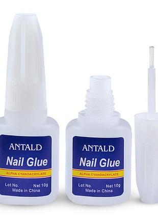 Клей для нігтів з пензликом bond nail glue, 10г