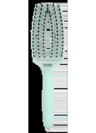 Щетка fingerbrush combo medium olivia garden nineties fizzy mint, мятный