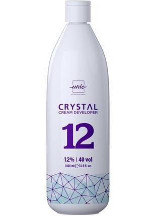 Крем-оксигент (окислитель) unic crystal cream developer 12% 40vol, 150 мл (на разлив)