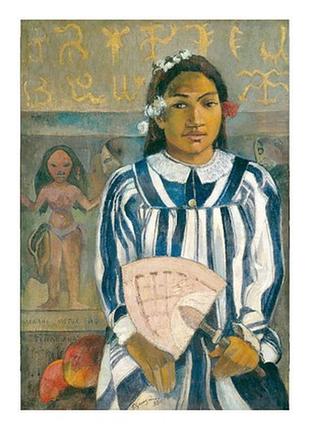 Листівка paul gauguin — the ancestors of tehamana or tehamana has many parents, 1893