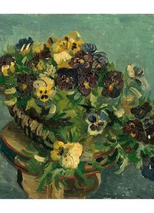 Листівка vincent van gogh — tambourine with pansies