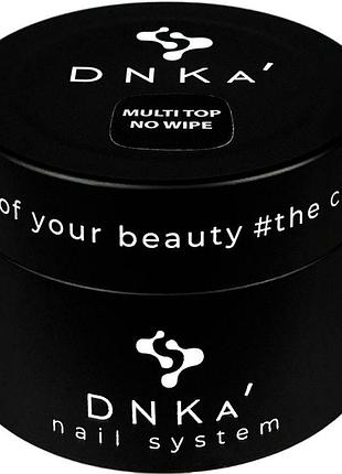 Мульти топ для ногтей без липкого слоя dnka multi top (no wipe), 30 мл