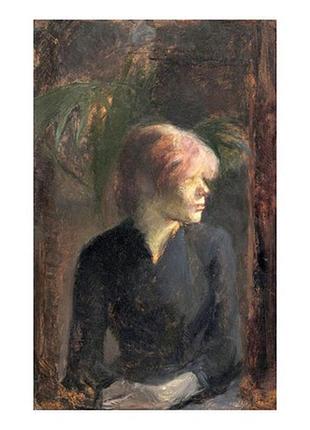 Листівка henri de toulouse-lautrec — carmen gaudin, 1885