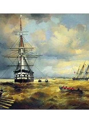 Листівка українське мистецтво - кронштадтський рейд, 1840