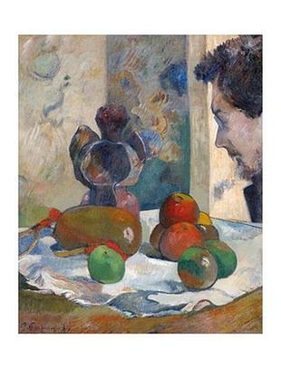 Листівка paul gauguin — still life with profile of laval, 1886