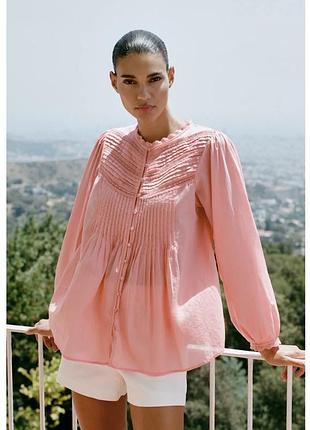 Мереживна сорочка блуза zara