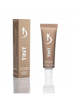 Краска для бровей и ресниц tint for eyelashes and eyebrows natural brown (коричневый) kodi professional, 15 мл