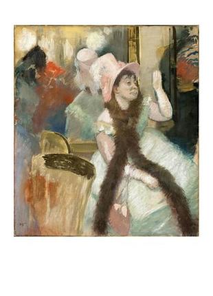 Листівка edgar degas - portrait after a costume ball (portrait of madame dietz-monnin), 1879