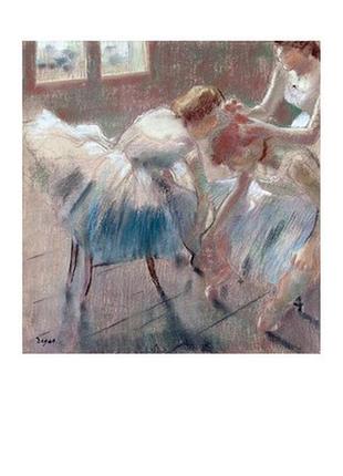 Листівка edgar degas - three dancers preparing for class, after 1878