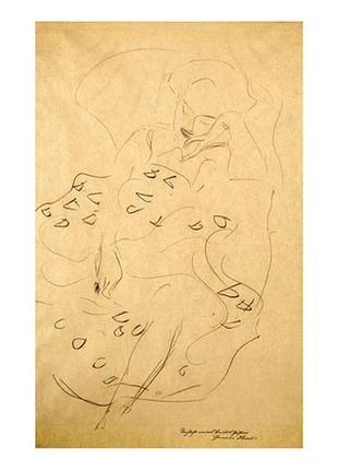 Открытка gustaw klimt - sitzende frau im lehnstuhl, 1904