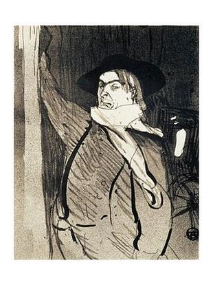 Листівка henri de toulouse-lautrec — aristide bruant from le café, 1893