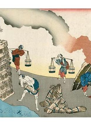 Листівка японське мистецтво - gonchūnagon sadaie, c. 1835-1836