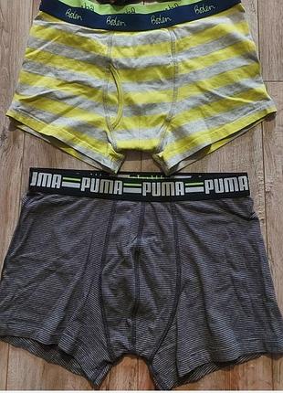 Трусы боксеры мужские,puma, boden,   s-m.