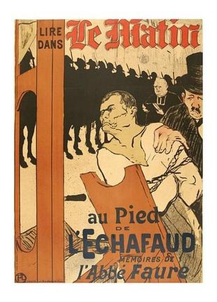 Листівка henri de toulouse-lautrec — le dernier jour d'un condamné