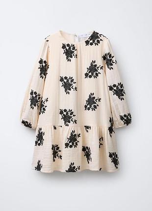Платье с длинными рукавами для девочки zara размер 156, 164
