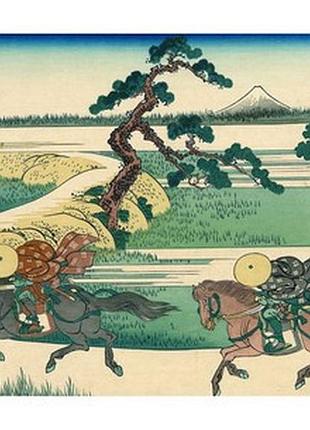 Листівка японське мистецтво - sekiya village on the sumida river (sumidagawa sekiya no sato), c. 1830-1832