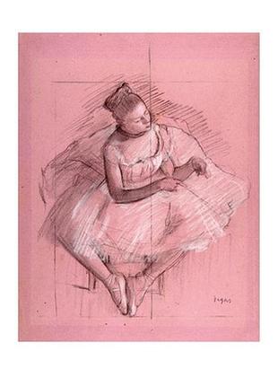 Листівка edgar degas - seated dancer, 1873–1874