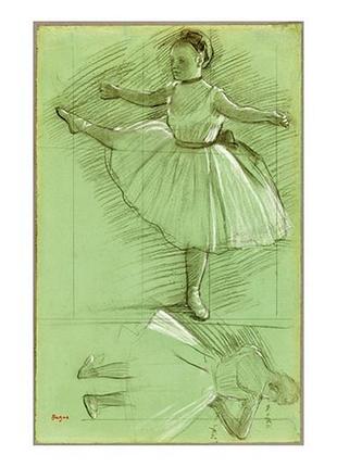 Листівка edgar degas - two studies of dancers, 1873