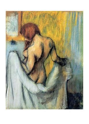 Листівка edgar degas - woman with a bath towel, 1898