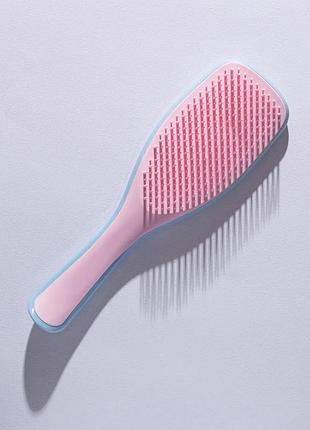 Щітка для волосся hair comb wet detangling hair brush blue-light pink