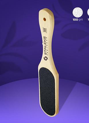 Терка для ног/стоп деревянная staleks pro beauty&care 10 type 1