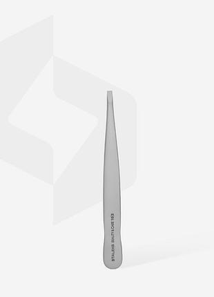 Пинцет для бровей staleks beauty&care 10 type 2 (узкие прямые кромки)