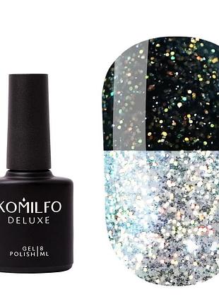 Топ светоотражающий голографический komilfo galaxy top 001, 8мл