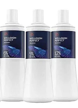 Емульсія/оксидант wella professionals welloxon perfect 1000мл 6%, 9%, 12%.