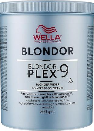 Освітлювальна пудра для волосся wella blondor plex 9 powder lightener, 30 г