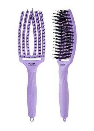 Щетка fingerbrush combo medium olivia garden bloom lavender, лавандовый