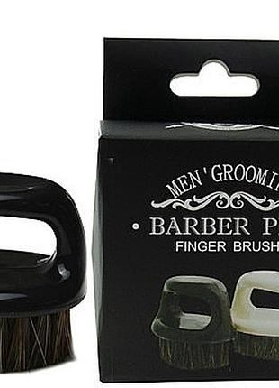 Щітка для фейду, бороди barber finger brush для барбера, перукаря (чорна)