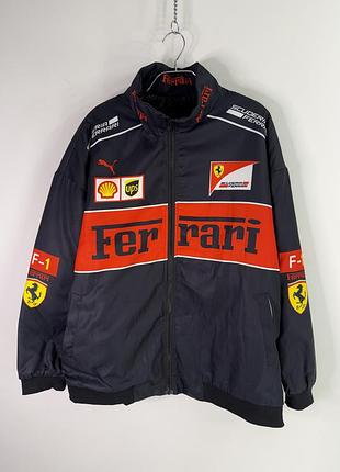 Ferrari formula 1 printed racing jacket oversized m size