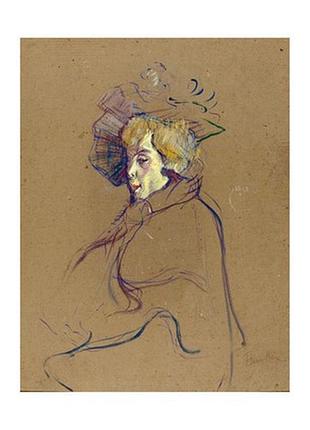 Листівка henri de toulouse-lautrec — jane avril, 1892