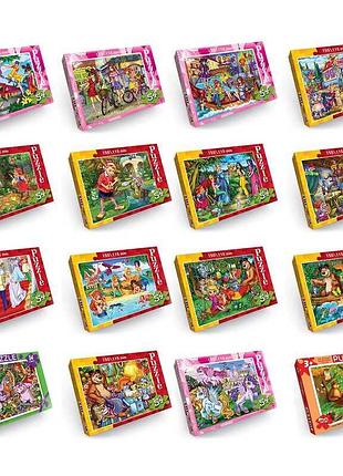 Пазл danko toys 54 елементи, мікс видів c54-...-... (160), яскраві та міцні картонні пазли