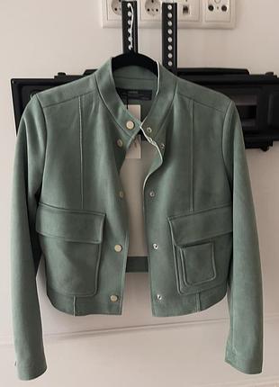 Пижак замшевий zara преміум колекції
