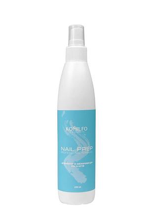 Komilfo nail prep — дезинфектор и обезжириватель для ногтей, 250 мл