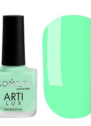 Лак для нігтів komilfo artilux 033 (м'ятний, емаль), 8 мл