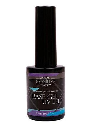 База під гель uv led base gel komilfo, 15 мл