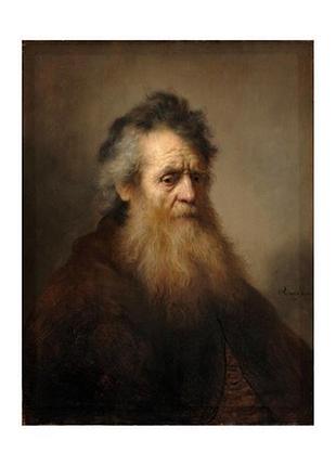 Открытка rembrandt - bearded old man