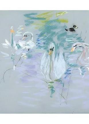 Листівка berthe morisot - swans, 1885