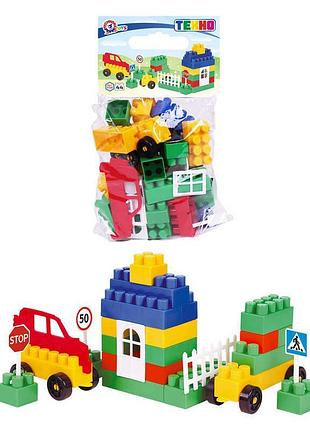 Гр конструктор №0 0328 (18) technok toys, 44 яскраві деталі для творчої гри