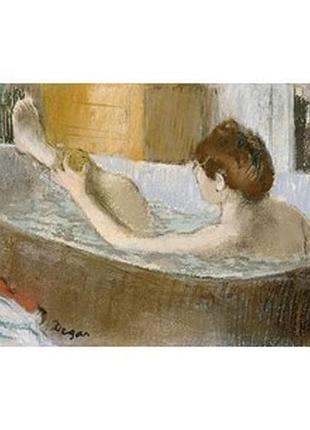Листівка edgar degas - woman in her bath sponging her leg, c. 1883