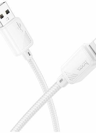 Кабель usb lightning 2.4 a 1 м білий hoco x113 для заряджання та передавання даних
