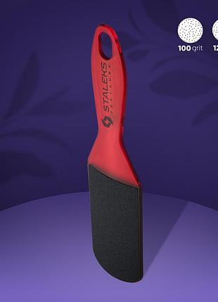Тёрка для стоп пластиковая staleks pro expert 10 type 2 80/120 грит