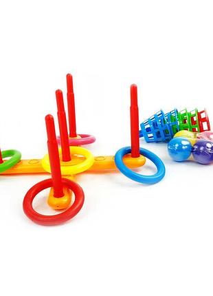 Гра-кільцекид комбінований 15141 (18) від m toys для розвитку моторики