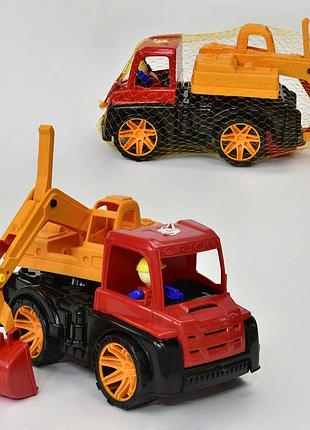 Игрушечный экскаватор с ковшом 014 (17) "orion" в сетке