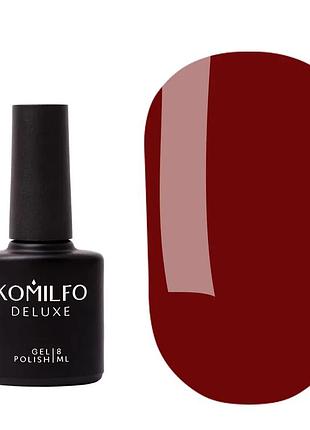 Komilfo color base red lipstiсk hema/tpo free, цветная база для ногтей, гель-лаковая система 8 мл